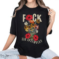 Fck Patriarchy Wildflower Feminist Distressed - Adult & Kids T-Shirts, Sweatshirts & Hoodies apparel design preview 1