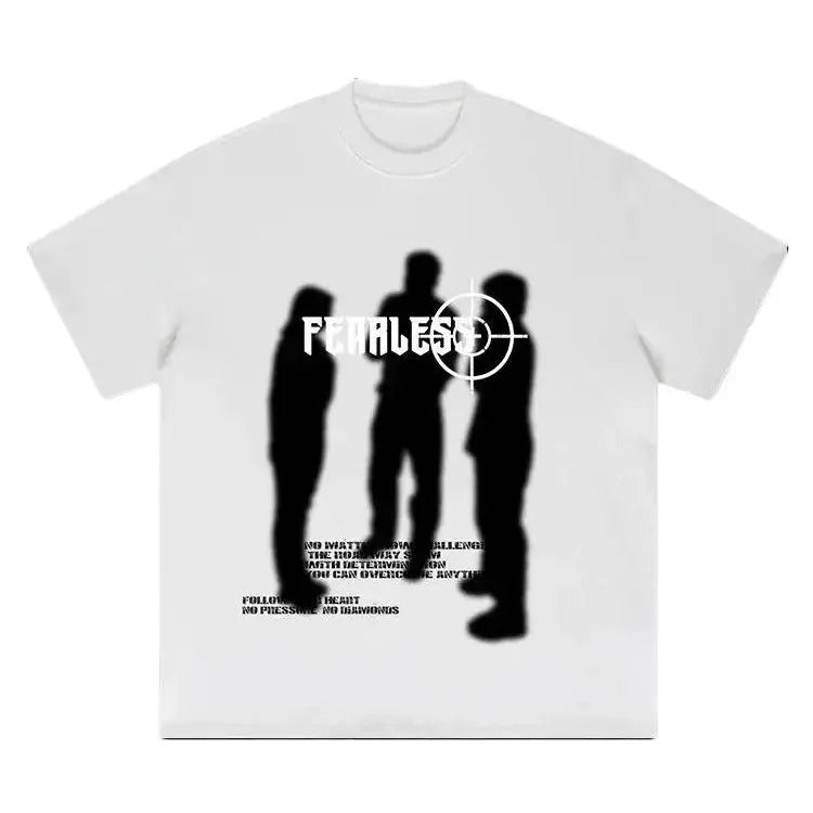 Fearless Blurred Street Portrait Print Cotton - Adult & Kids T-Shirts, Sweatshirts & Hoodies apparel design preview 1