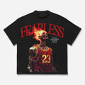 Fearless Skull Basketball Player Print Cotton Casual - Adult & Kids T-Shirts, Sweatshirts & Hoodies apparel design preview 1