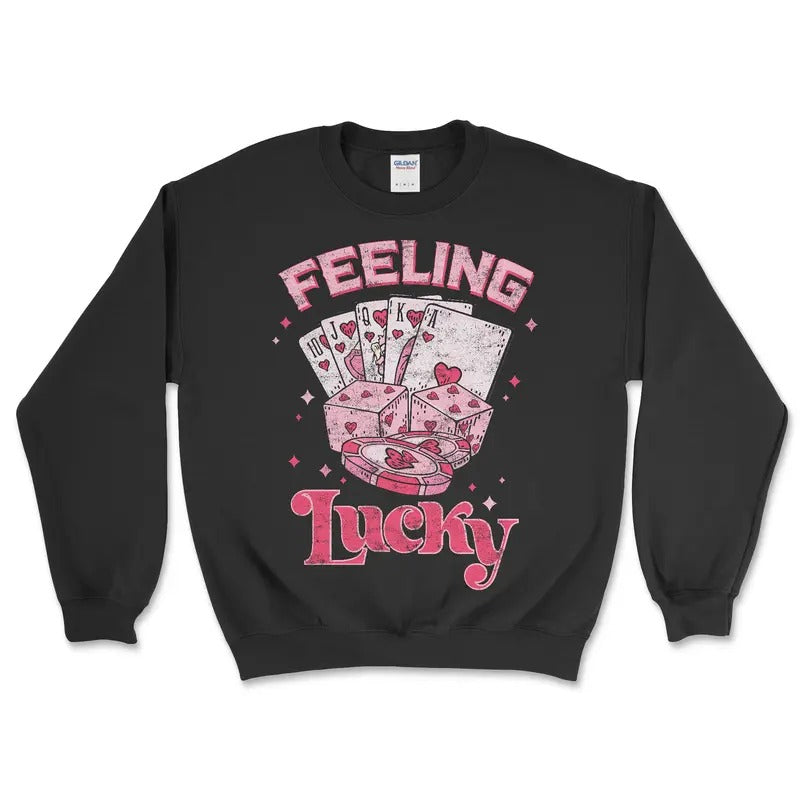 Feeling Lucky Casual Fabric - Adult & Kids T-Shirts, Sweatshirts & Hoodies apparel design preview 1