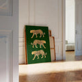 Feline Green Wall Art Cheetah Poster Leopard Tiger - Adult & Kids T-Shirts, Sweatshirts & Hoodies apparel design preview 1