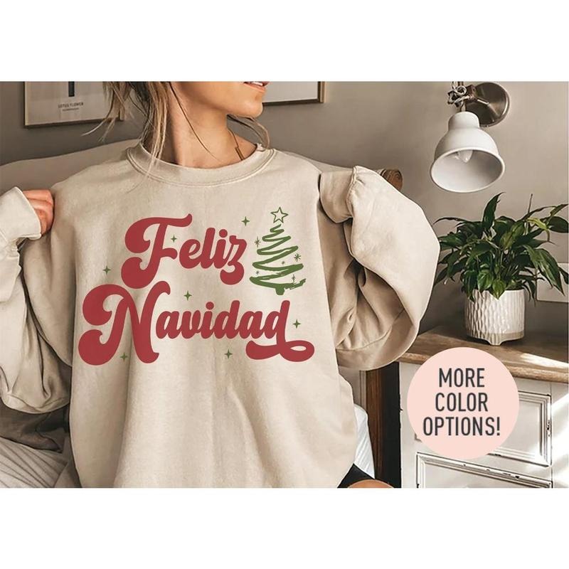 Feliz Navidad Season Family - Adult & Kids T-Shirts, Sweatshirts & Hoodies apparel design preview 1