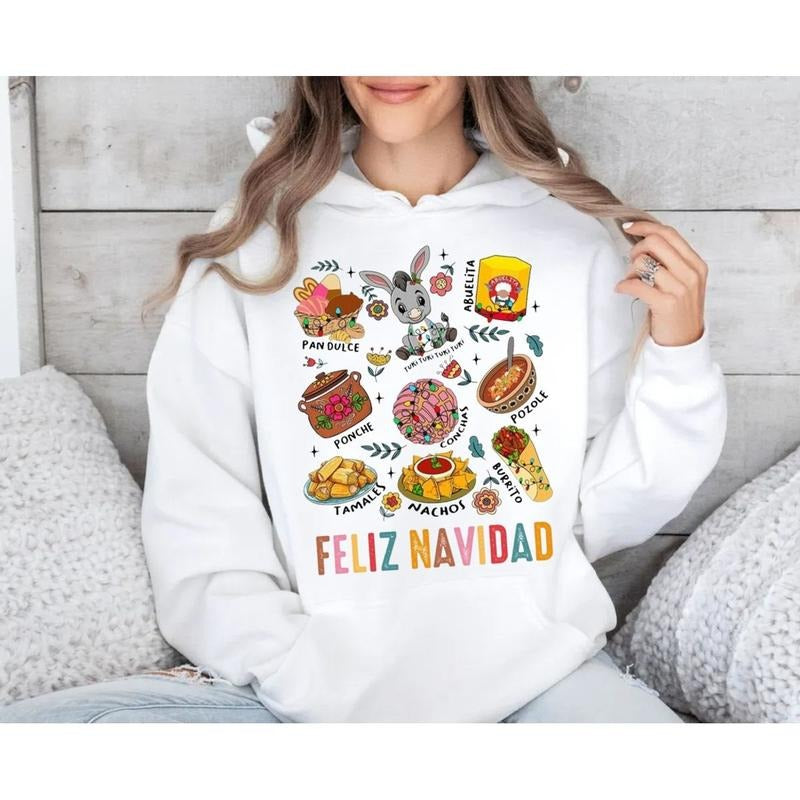 Feliz Navidad Mexican Donkey Concha Tuki Conchas - Adult & Kids T-Shirts, Sweatshirts & Hoodies apparel design preview 1