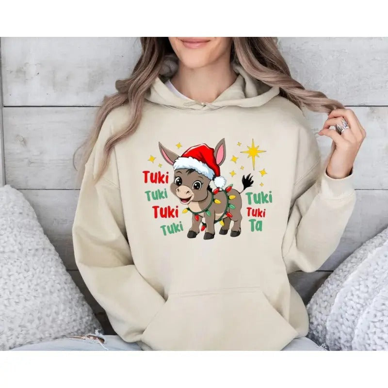 Feliz Navidad Mexican Mi Burrito Sabanero Latino Xmas - Adult & Kids T-Shirts, Sweatshirts & Hoodies apparel design preview 1