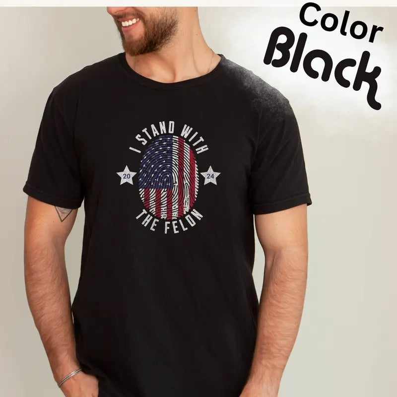 Felon President 2024 Conservatives Patriot Anti - Adult & Kids T-Shirts, Sweatshirts & Hoodies apparel design preview 1