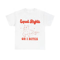 Feminist Cat Equal Rights I Bites Equality - Adult & Kids T-Shirts, Sweatshirts & Hoodies apparel design preview 1