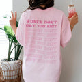 Feminist Don'T Owe You Sh*T Vintage Equal Rights - Adult & Kids T-Shirts, Sweatshirts & Hoodies apparel design preview 1
