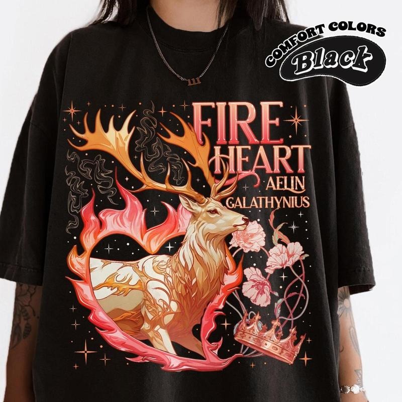 Fenrys Gavriel Fire Heart Rowan Connall Lorcan Vaughn - Adult & Kids T-Shirts, Sweatshirts & Hoodies apparel design preview 1