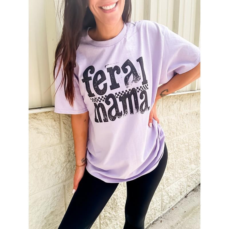 Feral Mama - Adult & Kids T-Shirts, Sweatshirts & Hoodies apparel design preview 1