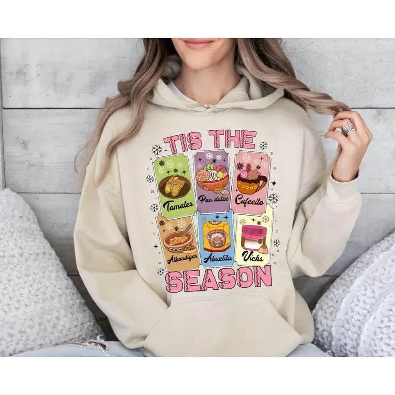Festive All Cozy Mexican Calories Don'T Count Pink - Adult & Kids T-Shirts, Sweatshirts & Hoodies apparel design preview 1
