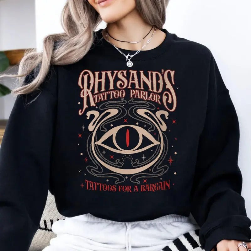 Feyre Rhysand Acotar Velaris Rhysand'S Tattoo Parlor - Adult & Kids T-Shirts, Sweatshirts & Hoodies apparel design preview 1
