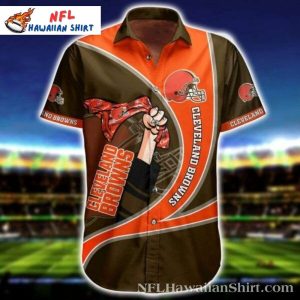 Field Day Fanfare Cleveland Browns Animated Aloha - Adult & Kids T-Shirts, Sweatshirts & Hoodies apparel design preview 1