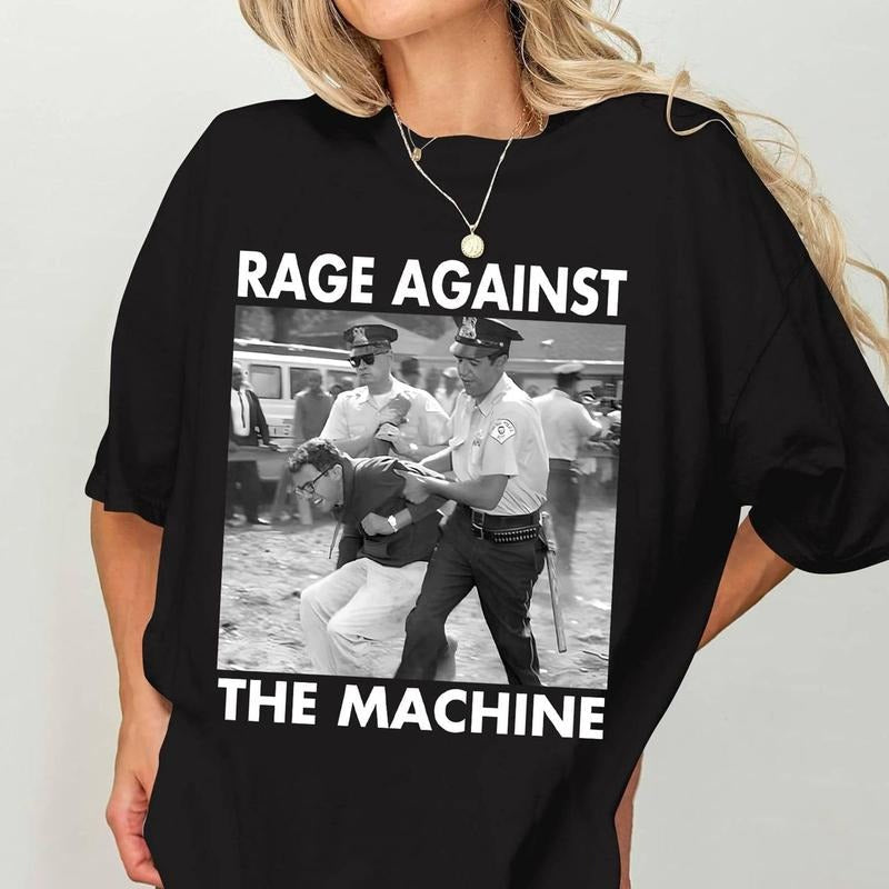Fightt Oligarchy Tour Political Activism 1963 Arrestt - Adult & Kids T-Shirts, Sweatshirts & Hoodies apparel design preview 1