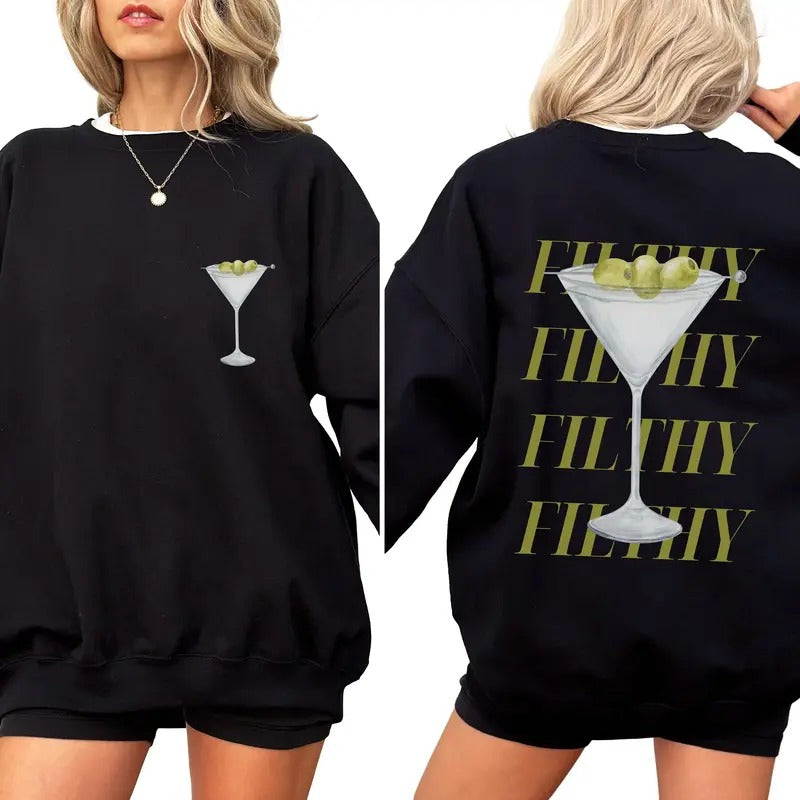 Filthy Martini Cocktail Signature Bachelorette Cute - Adult & Kids T-Shirts, Sweatshirts & Hoodies apparel design preview 1