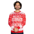 Filthy Animal Adult Unisex Ugly Christmas Holiday Red Ugly Christmas Sweater - Holiday Gift product image