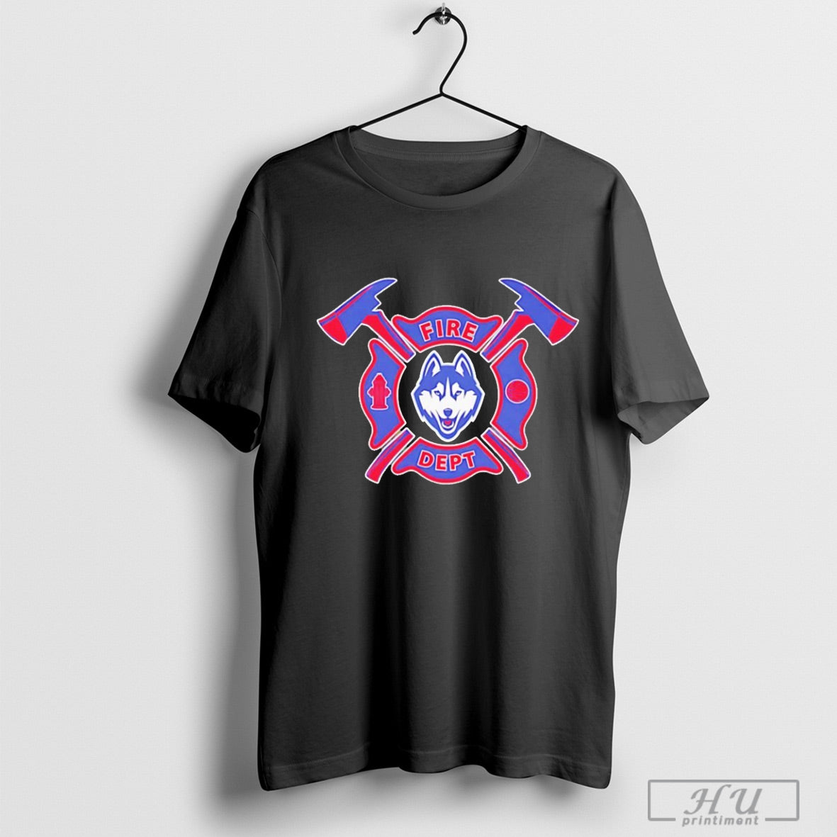 Fire Dept Uconn Huskies Basketball - Adult & Kids T-Shirts, Sweatshirts & Hoodies apparel design preview 1