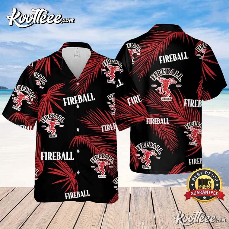 FireBall Palm Leaves Pattern Hawaiian - Adult & Kids T-Shirts, Sweatshirts & Hoodies apparel design preview 1
