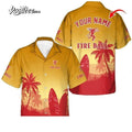 Fireball Whisky Summer Personalized Hawaiian - Adult & Kids T-Shirts, Sweatshirts & Hoodies apparel design preview 1
