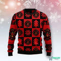 Firefighter Christmas Pattern 3D Ugly Christmas Sweater - Holiday Gift product image