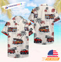 Firefighter Fire Engine Summer Hawaiian - Adult & Kids T-Shirts, Sweatshirts & Hoodies apparel design preview 1