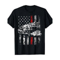 Fireman American Flag Thin Red Firefighter Made USA - Adult & Kids T-Shirts, Sweatshirts & Hoodies apparel design preview 1