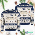 Fish Japanese Fih 3D Ugly Christmas Sweater - Holiday Gift product image