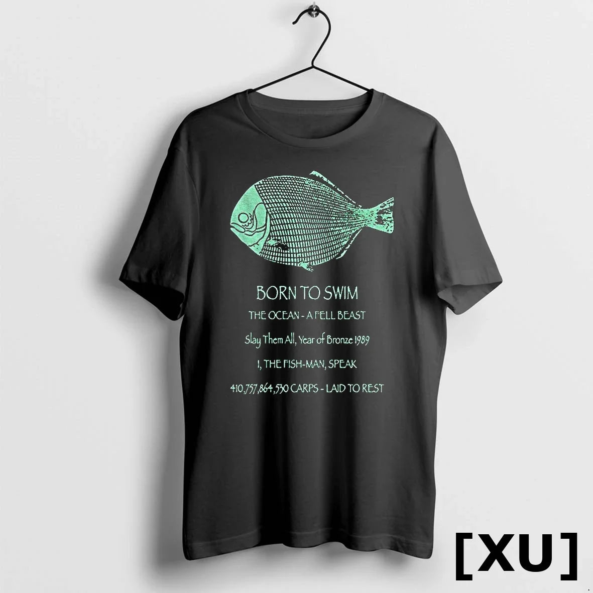 Fish Born To Swim The Ocean A Fell Beast Slay Them - Adult & Kids T-Shirts, Sweatshirts & Hoodies apparel design preview 1