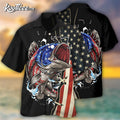 Fishing Lover Independence Day Hawaiian - Adult & Kids T-Shirts, Sweatshirts & Hoodies apparel design preview 1