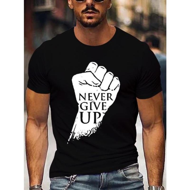 Fist Never Give Up Short Sleeve Comfy Stretchy Summer - Adult & Kids T-Shirts, Sweatshirts & Hoodies apparel design preview 1