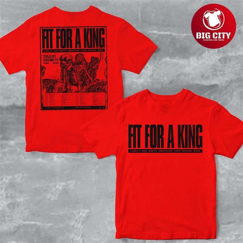 Fit For A King Lonely God North America Tour Spring - Adult & Kids T-Shirts, Sweatshirts & Hoodies apparel design preview 1