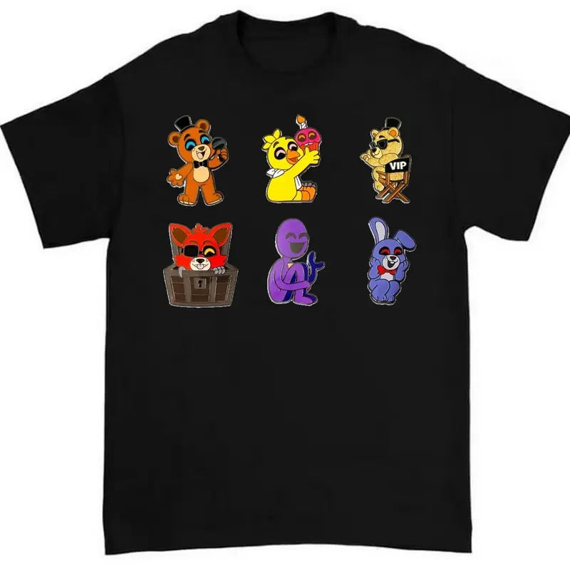 Five Night Freddy Anime Cartoon Horror - Adult & Kids T-Shirts, Sweatshirts & Hoodies apparel design preview 1