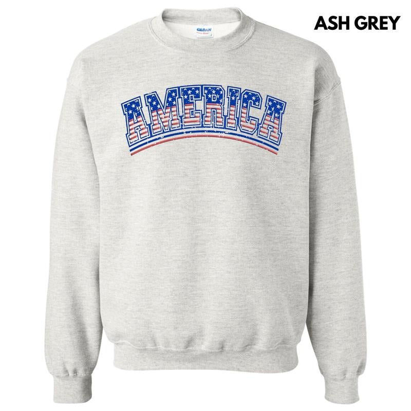 Flag America Puff - Adult & Kids T-Shirts, Sweatshirts & Hoodies apparel design preview 1