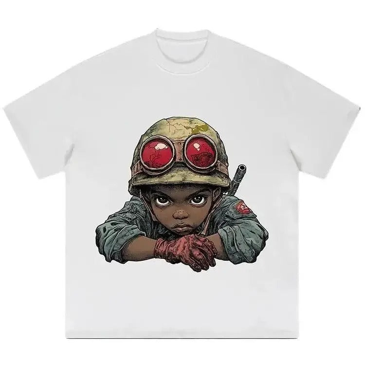 Flame Boy Print Cotton Top - Adult & Kids T-Shirts, Sweatshirts & Hoodies apparel design preview 1