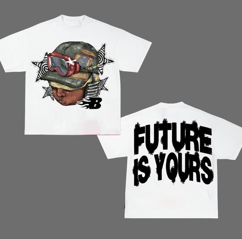 Flame Letter Future Is Your Big Face Hip Hop - Adult & Kids T-Shirts, Sweatshirts & Hoodies apparel design preview 1