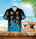 Custom Hawaiian (Flaming Blue: 1-7 Pets) - Adult & Kids T-Shirts, Sweatshirts & Hoodies apparel design preview 1