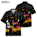 Flamingo Halloween Hawaiian - Adult & Kids T-Shirts, Sweatshirts & Hoodies apparel design preview 1