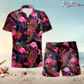 Flamingo Lover Summer Hawaiian And Shorts - Adult & Kids T-Shirts, Sweatshirts & Hoodies apparel design preview 1