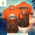 SF Giants Hawaiian Flamingo Paradise Tropical Plant - Adult & Kids T-Shirts, Sweatshirts & Hoodies apparel design preview 1