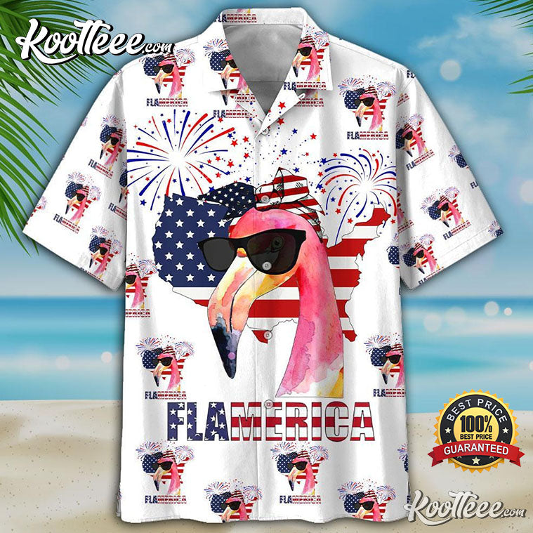 Flamingo Pattern Summer Vibes Hawaiian - Adult & Kids T-Shirts, Sweatshirts & Hoodies apparel design preview 1
