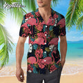 Flamingo Trendy Hawaiian - Adult & Kids T-Shirts, Sweatshirts & Hoodies apparel design preview 1