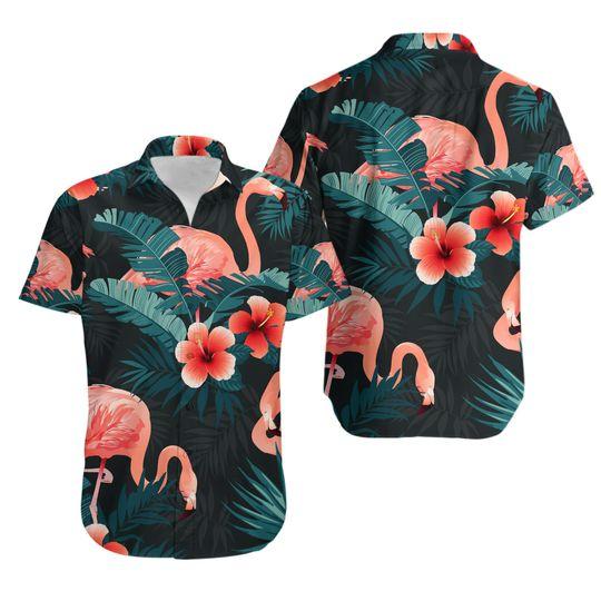 Flamingo tropical hawaiian gift for family and friend - Adult & Kids T-Shirts, Sweatshirts & Hoodies apparel design preview 1