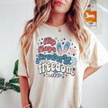 Flip Flops Fireworks Freedom Patriotic Fourth July - Adult & Kids T-Shirts, Sweatshirts & Hoodies apparel design preview 1
