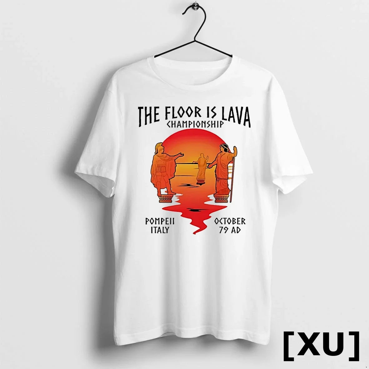 Floor Is Lava Championship Pompeii Italy October 79 - Adult & Kids T-Shirts, Sweatshirts & Hoodies apparel design preview 1