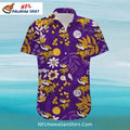 Floral And Symbolic Minnesota Vikings Hawaiian - Adult & Kids T-Shirts, Sweatshirts & Hoodies apparel design preview 1