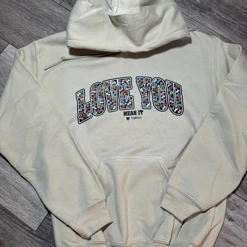 Floral Bold Love You - Adult & Kids T-Shirts, Sweatshirts & Hoodies apparel design preview 1