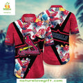 St Louis Cardinals Hawaiian Floral Burst Summer MLB - Adult & Kids T-Shirts, Sweatshirts & Hoodies apparel design preview 1