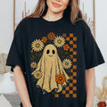 Floral Ghost Halloween Relaxed Fit Printed USA Casual - Adult & Kids T-Shirts, Sweatshirts & Hoodies apparel design preview 1