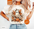 Floral Ghost Comfort Colors Halloween Fall Season - Adult & Kids T-Shirts, Sweatshirts & Hoodies apparel design preview 1