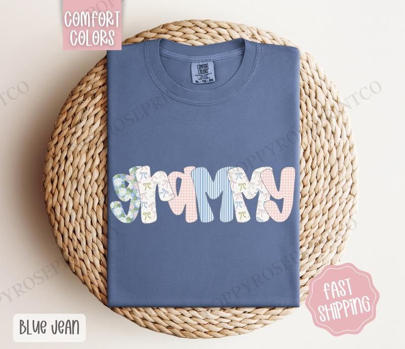 Floral Grammy Comfort Colors Cute Spring Grandma - Adult & Kids T-Shirts, Sweatshirts & Hoodies apparel design preview 1