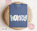 Floral Honey Comfort Colors Cute Spring Grandma - Adult & Kids T-Shirts, Sweatshirts & Hoodies apparel design preview 1